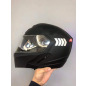 Riding Helmet Summer Helmet Iron Ride Light Ride to Unveil Face Helmet Summer Traffic Helmet Black